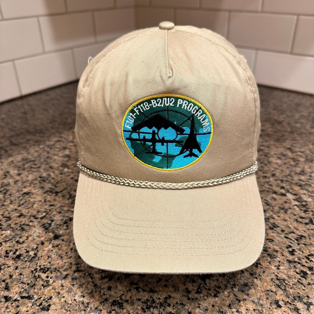 Vtg F-101 F-118 B2/U2‎ Programs Military Aviation Cameo Dad Hat Snapback